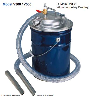 Vacuum Cleaner using compressed air Model V300-F maker blovac