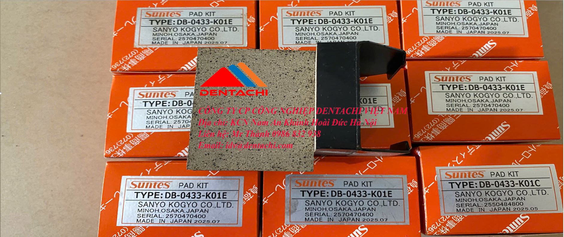 PAD KIT DB-0433-K01E SUNTES